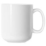 20 OZ Large Coffee Mug, Harebe Smooth Ceramic Tea Cup for Office and Home, Big Capacity with Handle, White