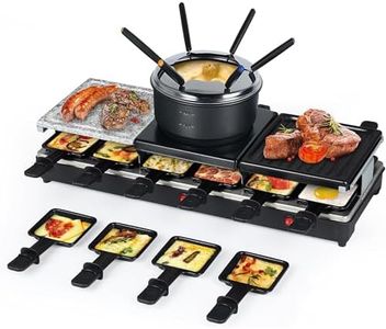 Saenchue Raclette Table Grill - Indoor Electric Grill Griddle - Nonstick Extra Large Reversible 4-In-1 Outdoor Dishwasher Safe with Cheese 12 Paddles 12 Spatulas for 12 Person, FD-12RN1650