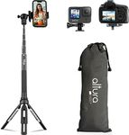 Altura Photo Phone Tripod 55" - Works as GoPro Tripod, GoPro Selfie Stick & Camera Monopod - Cell Phone Tripod Stand with 360 Rotating Head - Tripod for iPhone with Carrying Case, Great for Travel