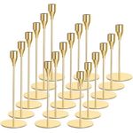 InciFuerza Taper Candle Holders Set, Modern Decorative Candlestick Holder for Home Decor, Dining, Party, Wedding, and Anniversary (18Pcs Rose Gold)