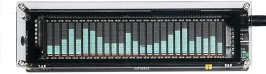 LED Music Spectrum Indicator, VU Meter Indicator Analyzer, VFD2515 Audio Spectrum Analyzer VFD Sound Control Music Level Display VU Meter