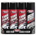 Black Magic | 4 Can Value Pack | Tire Foam Cleaner 600g x 3 Cans | Plus Bonus Can of All Wheel Care 567g