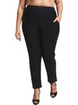 AMYDUS Plus Size Crease Seam Tummy Shaper Pants for Women | Sizes XL to 9 XL | High Waist | Stretchable | Wide Waistband | Cloud Soft Fabric | Tummy Tucker Pants for Women | Plus Size Pants For Women