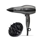 BaByliss Platinum Diamond 2300W Professional AC Motor hairdryer, ultra-fast drying, Ionic, Diffuser