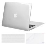 MOSISO Compatible with MacBook Air 13 inch Case (Models: A1369 & A1466, Older Version 2010-2017 Release), Protective Plastic Hard Shell Case & Keyboard Cover & Screen Protector, Crystal Clear