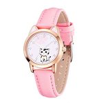 iplusmile Girls Cat Ear Shaped Watch Children Luminous Cartoon Watches Kids Watch Gift