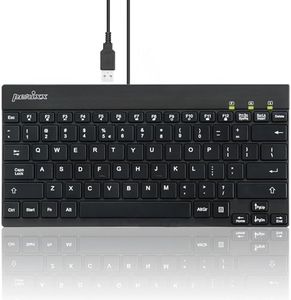Perixx PERIBOARD-426 Wired Mini Low Profile Keyboard (Wired USB), US English Layout