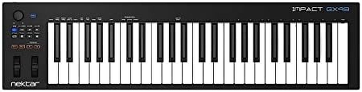 Nektar Impact GX49 | USB MIDI Controller Keyboard with Nektar DAW Integration Black