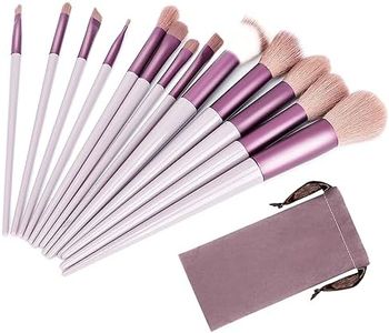 Pennelli Trucco 13 Pezzi Set Viso e Occhi, Pennelli Make Up Professionali Set, Sintetico Contorno Fard Ombretti Correttori Fondazione Trucco Pennelli