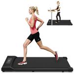 Goyappin Walking Pad Under Desk Treadmill,6.2MPH Portable Flat Treadmill for Home Office,3.0 HP Quiet Brushless Treadmills for Home with Remote Control, 300 Lb Capacity