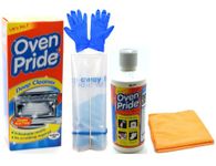 Oven Cleaner - Oven Pride Oven Cleaner - 500 ML Bottle - Bags for Cleaning Oven Racks, Gloves and Instructions Included - Complete Oven Cleaning Kit with Ultra Absorbent Microfibre Cleaning Cloth