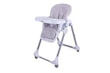 Babyco Snack n Munch Baby High Chair, Reclining Highchair, Foldable, with Adjustable Height, Footrest, Detachable Feeding Tray from 6 Month to 3 Years, Grey Wave