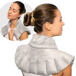 Bed Buddy Lavender Neck and Shoulder Wrap - Microwave Heating Pad for Neck and Shoulders - Moist Heat Cold Therapy for Shoulder Pain, Neck Pain and Pain Relief - Lavender and Chamomile Aromatherapy