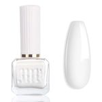 White Nail Varnish - Classic White Nail Polish - All Year Suitable Color Quick Dry Nail Varnish - Long Lasting Chip Resistant No Need UV Non - Toxic Formula Nail Art DIY Home