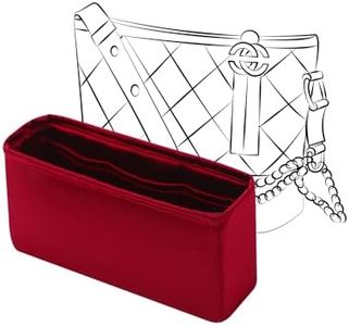 JLYZ Moon Gabrielle Bag Inert, Purse Organizer Insert Compatible with Large Chanel Gabrielle Bag, Silk Bag Organizer Insert, Lightweight and Silky, Multiple Color Options (Jumbo, Rouge Garance)