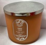 Bath and Body Works, White Barn 3-Wick Candle w/Essential Oils - 14.5 oz - 2021 Core Scents! (ParisCafe)