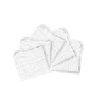 Green Sprouts 5 Pack 100% Organic Cotton Muslim Multipurpose Cloths as Wipes, Face Cloths, Wash Cloth, Machine Washable for Newborn, Children, Adults, White Set