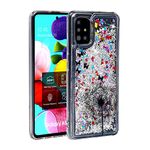 LEMAXELERS Samsung Galaxy A71 Liquid Case,3D Glitter Quicksand Flowing Liquid Sparkle Cute for Girls Clear Transparent TPU Gel Silicone Shockproof Cover Case for Samsung Galaxy A71,XYL Dandelion