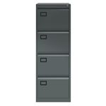 Bisley Filing Cabinet, Metal, Anthracite Grey, One Size,AOC4