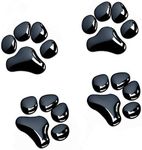 LZLRUN 3D Chrome Dog Paw Footprint 