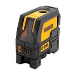 DEWALT Laser Level Self-Leveling Red Cross Line, 165Ft with Plumb Spot Laser (DW0822)