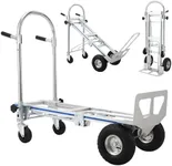 GarveeTech GarveeTech 118 * 50 * 103cm Aluminum Hand Truck 2 in 1 Convertible Utility Cart - Carefully Selected Materials, 770 Lbs Load Capacity, Exceptional Load-Bearing, Convenient Portability