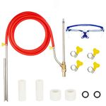 Pressure Washer Sandblasting Kit, 5000 PSI Wet Sandblaster Attachment with Replacement Nozzle Tips and Goggle, 1/4 Inch Quick Disconnect