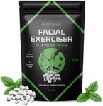 Mayena's Jawline Gum | 400 Pcs in 1 Pack | Sugar-Free Mint Chewing Gum | Tough Jaw Gum for Facial Exercising | Pearl-Sized Gums to Adjust Toughness | Slim, Sculpt & Define Your Face & Jawline