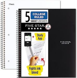 Five Star Spiral Notebook 2 Pack Primary