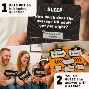 CONFIDENT Family Board Game – Trivia Party Game for All Ages