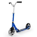 Micro Scooters | Cruiser LED Children's Scooter | Handlebar Adjustable | Lightweight | Light Up Wheels | Foldable | 6-12yrs | Boys & Girls | Blue