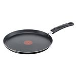 Tefal B55509 Easy Cook and Clean Crepe Pan 25 cm | Non-Stick Coating | Safe | Thermal Signal | Stable Base | Ideal Shape | Healthy Cooking | Black