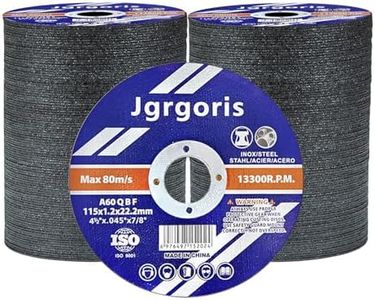 Jgrgoris 200 Pack Cut-Off Wheels, 4-1/2" x .045" x 7/8" Reinforced Cutting Discs for Metal, Stainless Steel, Carbon Steel & Iron, Angle Grinders