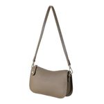 MINISO Hand Bag for Women, Small Size Stylish Shoulder Bag with Twist Lock, 23x6x14cm(Brown)