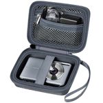 Digital Camera Case Compatible with VAHOIALD FHD 1080P/ for CAMKORY Digital Point and Shoot/for KODAK PIXPRO FZ45-BK 16MP Vlogging/for IWEUKJLO/for Nsoela, Holder for SD Card More- Grey (Box Only)
