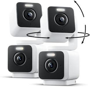 WYZE Pan Cam Duo Indoor/Outdoor IP65 2K 360° Pan/Tilt/Zoom Smart Home Security Camera with Color Night Vision, Compatible with Alexa & Google Assistant, White