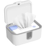KOSTTE Baby Wipes Warmer, Larger Capacity Wipe Dispenser, Even Heating Diaper Wipe Warmer with Night Light, On/Off Switch