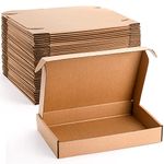 Cedilis 30 Pack 12x8x2 Inches Shipping Boxes, Brown Corrugated Cardboard Mailer Boxes, Medium Mailing Boxes for Shipping Packing Small Business