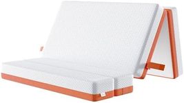 TEQSLI Folding Mattress, 15cm Single Foldable Mattress, Memory Foam with Removable Washable Cover, for Guest Sofa Bed, Camping, Travel (90x190x15cm)