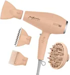 Conair Infiniti Pro Hair Dryer with Diffuser plus 3 Other Attachments | Performa Series Hair Dryer | Blow Dryer with Professional Performance Motor | Blush Pink