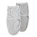 Soarwg Kids Baby Swaddle, Organic Baby Swaddles 0-3 Months, Swaddle Blanket, Swaddle Sack, Adjustable Newborn Infant Swaddle for Boy and Girls, Gray 2 Pack Small