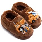 Toddler Boys Girls Warm House Slippers Little Kids Winter Indoor Home Shoes Comfy Cute Animal Fluffy Slippers