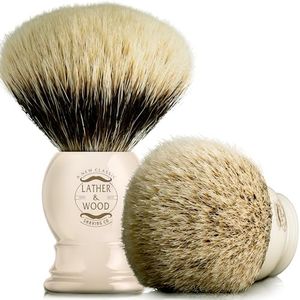 Pure Badger Shaving Brush –Premium Handmade – Simply the Best Luxury Men’s Shave Brush (Pure Badger)