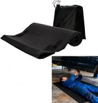 Rolling Creeper Mat for Under Car Repair, 60x28 Foldable Mechanic Pad with Wheels & Storage Bag, Portable Garage Floor Creeper Mat for Low Clearance Vehicles, PU Leather Waterproof Repair Pad (2)