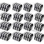 MAMRAJ Stylish Polar Striped Single Bed AC Fleece Wool Blanket - 58x88 Inch (Black and White) Skin Friendly. (Set of 40)| TC - 500