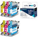 LCL LC225 LC225XL LC225XLC LC225XLM LC225XLY (6Pack 2Cyan 2Magenta 2Yellow) Ink Cartridge Compatible for Brother MFC-J4420DW J4620DW J4625DW DCP-J4120DW MFC-J5320DW J5620DW J5625DW J5720DW