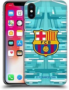 Head Case Designs Official FC Barcelona Home Goalkeeper 2019/20 Comb Kit Hard Back Mobile Phone Case Cover Compatible with Apple iPhone X/iPhone Xs