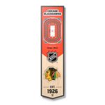 NHL Chicago Blackhawks United Center 3D Stadium Banner-8x323D Stadium Banner - 8"x 32", Team Colors, 8" x 32"