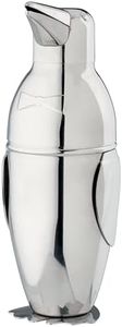 HIC Penguin Cocktail Shaker, 18/8 Stainless Steel, 18-Ounce