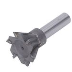 60 Degree Dovetail Cutter 6 Flute 60mm Milling End Mill Straight Shank Cutting Tool for Steel